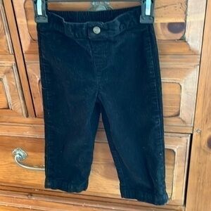 George Boy’s black corduroy pants, size 24 months.